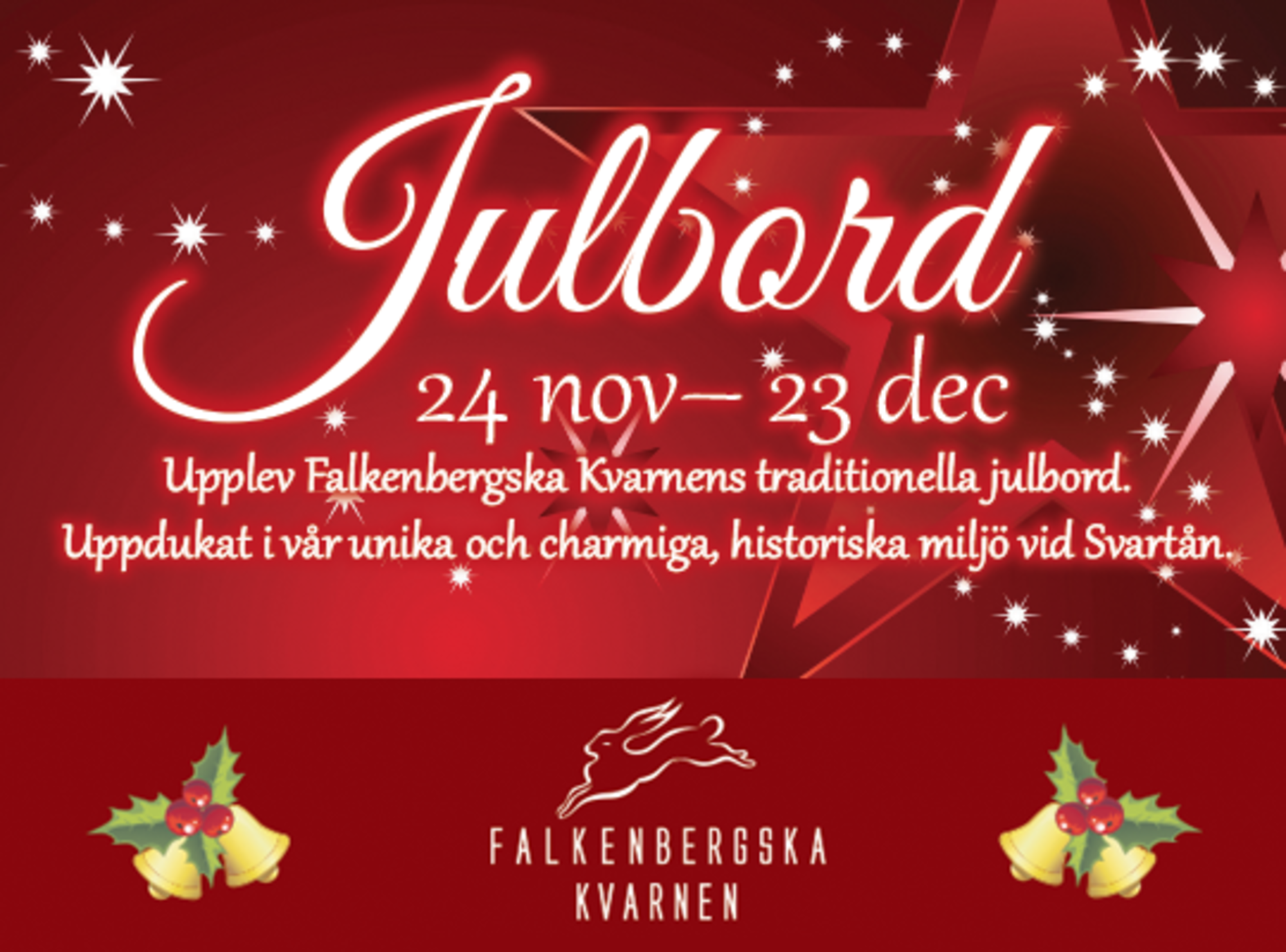 Falkenbergska Kvarnen Västerås Julbord 2022