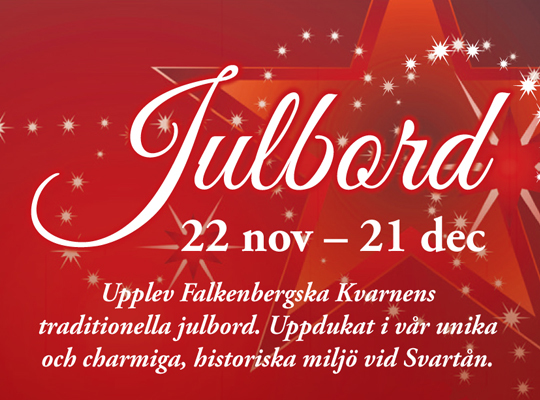 Boka julbord på Falkenbergska Kvarnen i Västerås Julbord på Falkenbergska Kvarnen i Västerås