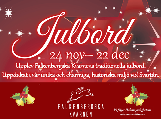Boka julbord på Falkenbergska Kvarnen i Västerås Julbord på Falkenbergska Kvarnen i Västerås