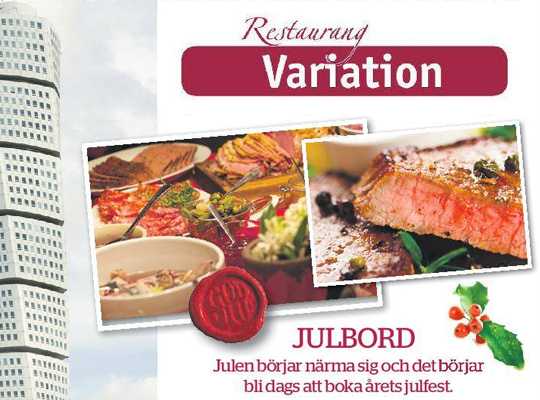 Boka julbord på Restaurang Variation i Malmö Julbord på Restaurang Variation i Malmö