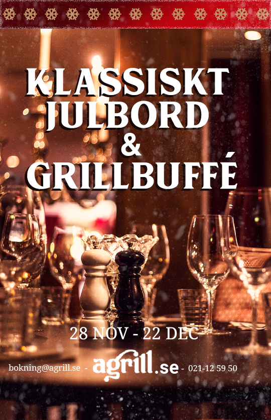 Boka julbord på Agrill i Västerås Julbord på Agrill i Västerås
