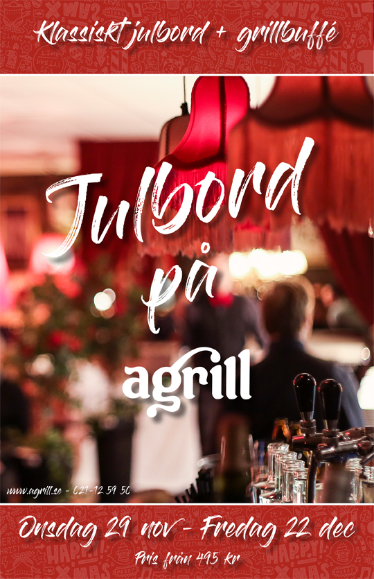 Boka julbord på Agrill i Västerås Julbord på Agrill i Västerås