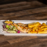 Grillad kycklingfilé med pommes(farm frites)& valfri dressing